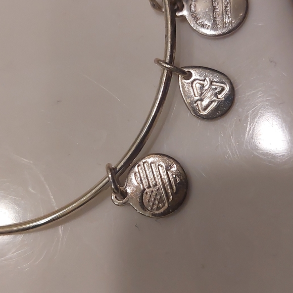 Alex and Ani Blue Zircon Charm Bangle Bracelet NWOT - Picture 5 of 7